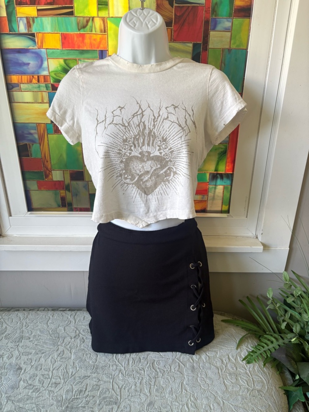 Sacred Heart Cropped Tshirt